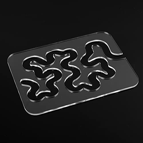 WBCBEC Quilting Templates for Machine Quilting, Acrylic Using Quilting Templates Rulers, Meander Stipple DIY Quilting Template for Free-Motion Quilting on Domestic Machine WBCBEC Quilting Templates for Machine Quilting, Acrylic Using Quilting Templates Rulers, Meander Stipple DIY Quilting Template for Free-Motion Quilting on Domestic Machine