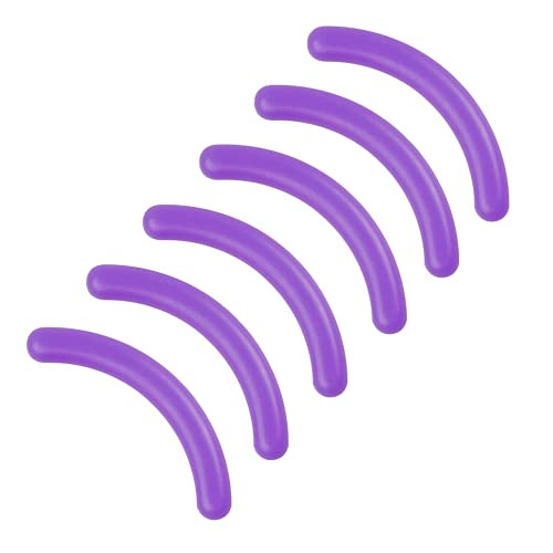 24 Pcs Curler Refill EyeLash Curler Refill Pads Silicone Rubber Soft Curler Replacement Refills Pads for Universal Eyelash Curler -Purple-