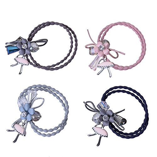 Lovef Elastic Hair Bands Ties, Girl Hair Ties Women Rhinestone Crystal Elastics Ponytail Holder, Ropes Hair Elastics Ponytail Flower Girls Hair Holder Lovef Elastic Hair Bands Ties, Girl Hair Ties Women Rhinestone Crystal Elastics Ponytail Holder, Ropes Hair Elastics Ponytail Flower Girls Hair Holder