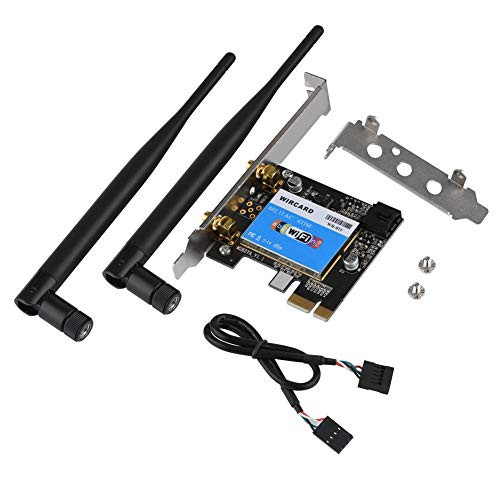 Zerone PCIE Network Card 433Mbps Dual Band 2.4G/5G PCIE Wireless Card Bluetooth 4.0 Network Card for Desktop Supported WIN7, WIN8, WIN10 Systems Zerone PCIE Network Card 433Mbps Dual Band 2.4G/5G PCIE Wireless Card Bluetooth 4.0 Network Card for Desktop Supported WIN7, WIN8, WIN10 Systems