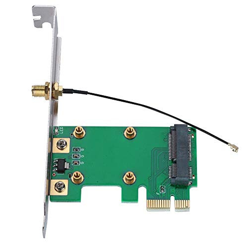 Lazmin PCI-E Riser Card, Mini PCI-E to PCI-E Riser Card Expand External Adapter Network Card, Support Most Network Cards Mini-PCI Wireless Network Card