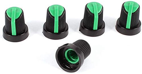 Fielect Potentiometer Control Knob 2Pcs 6mm Insert Shaft 19x16.5mm Bakelite Potentiometer Volume Control Rotary Knob Green Fielect Potentiometer Control Knob 2Pcs 6mm Insert Shaft 19x16.5mm Bakelite Potentiometer Volume Control Rotary Knob Green