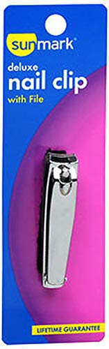 Sunmark Deluxe Nail Clip With File, 1 each by Sunmark -Pack of 2-