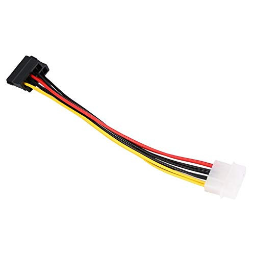 Guerast 4 Pin IDE Molex to 2 X 15 Pin Serial ATA SATA HDD Power Adapter Splitter Cable