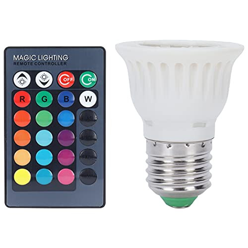 Lamp Bulb, RGBW Light Bulb 16 Colors Changing E27 Ambient Lighting with Remote Control 85?265V