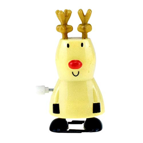 Amosfun Christmas Wind up Toys Reindeer Clockwork Walking Toys for Xmas Holiday Party Bag Fillers Favors Supplies Gift -Yellow- Amosfun Christmas Wind up Toys Reindeer Clockwork Walking Toys for Xmas Holiday Party Bag Fillers Favors Supplies Gift -Yellow-
