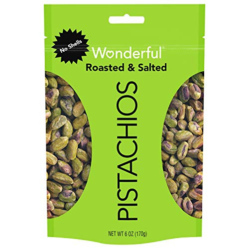 Wonderful Pistachios, No-Shell, Roasted and Salted, 6 Oz Wonderful Pistachios, No-Shell, Roasted and Salted, 6 Oz