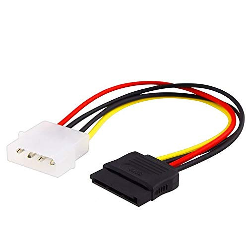 axGear SATA 15-pin Male to Molex IDE 4-pin Male Power Cable Cord Adapter axGear SATA 15-pin Male to Molex IDE 4-pin Male Power Cable Cord Adapter