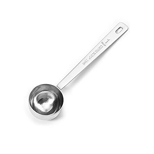 MOBAIT Stainless Steel Measuring Spoon with Handled Kitchen Tool Measuring Spoon Coffee Accessories Coffee Spoons-15ML,Silver-