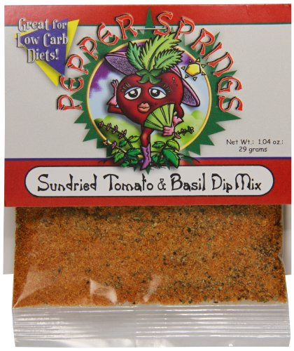 Pepper Springs Sundried Tomato And Basil Dip Mix, 1.04 Ounce