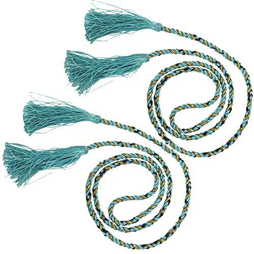 litymitzromq Curtain Accessories Curtain Buckle Tieback,2Pcs Tassel Blind Curtain Cord Rope Tieback Holdback Fastener Home Window Decor Blue