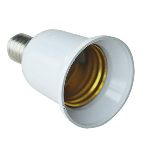 Pukido CATS E14 to E27 Extend Base LED CFL Light Bulb Lamp Adapter Converter Screw Socket - -Plug Type: Universal-