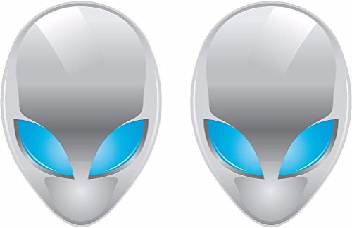 LPF USA Magnet 2-4" Gray Alien Decal Set Martian UFO Area 51 Extraterrestrial Magnetic Sticker X File