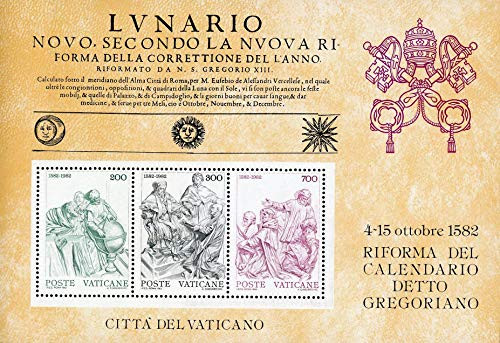 Vatican City 1982 Gregorian Calendar 717a Souvenir Sheet