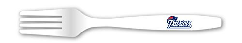 NFL New England Patriots Disposable Plastic Forks, Pack of 20