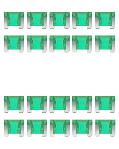 30A Low Profile Mini Fuses - 20Pcs 30 AMP Car Fuses, 32V -12/24V- Blade Fuse For RV/Truck/SUV/Auto