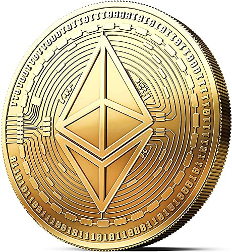1Pcs Ethereum Coins-Protective Collectible Gifts. | Blockchain Cryptocurrency | with Original Commemorative Tokens | Chase Coin