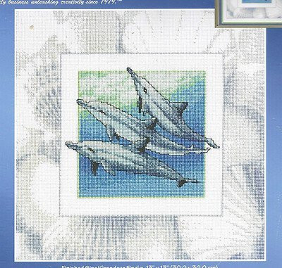 Janlynn Dolphins Counted Cross Stitch Kit by Janlynn