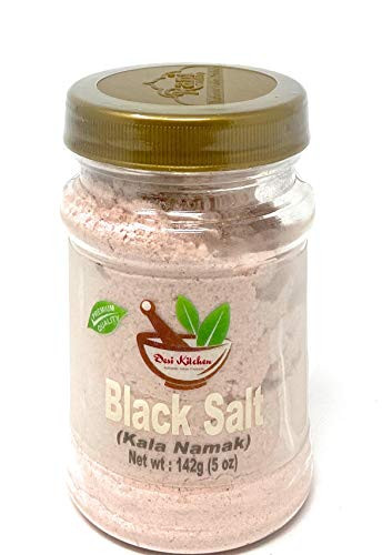 Desi Kitchen Spices All Natural | Salt Free | Vegan | NON GMO | Black Salt -Kala Namak- 5oz