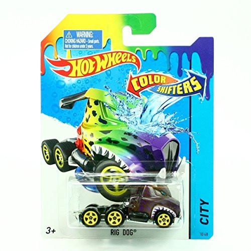 RIG DOG * COLOR SHIFTERS * 2015 Hot Wheels City Series 1:64 Scale Vehicle #10/48 RIG DOG * COLOR SHIFTERS * 2015 Hot Wheels City Series 1:64 Scale Vehicle #10/48