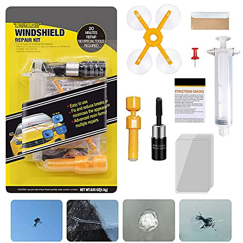 VLIN Windshield Crack Repair Kit, Automotive Glass Nano Repair Fluid Solution, Car Scratch Remover, Window Screen Repair Kit, Windshield Chip Repair Kit
