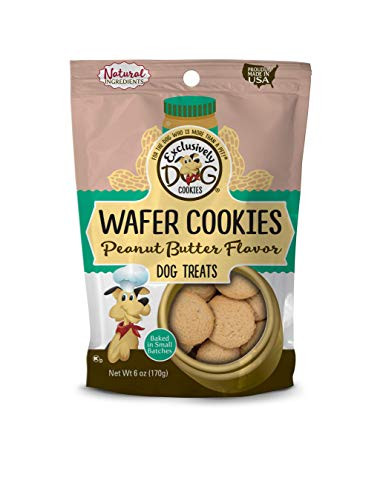 Exclusively Pet Wafer Cookies-Peanut Butter Flavor, 6 oz Package