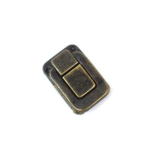 Square shape Drawbolt Closure Latch for Guitar Case or luggage,Antique Bronze 47mm