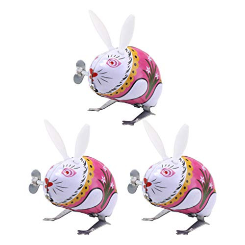 Tomaibaby Wind Up Toy Clockwork Toy Rabbit Walking Toy Metal Wind Up Bunny Toys for Easter Birthday School Party Kids Children Gift Favor 3pcs Tomaibaby Wind Up Toy Clockwork Toy Rabbit Walking Toy Metal Wind Up Bunny Toys for Easter Birthday School Party Kids Children Gift Favor 3pcs