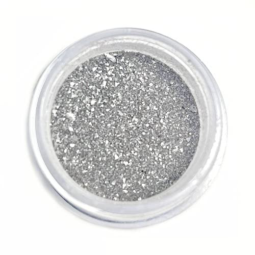 24 KARAT SILVER Luxury Edible Cake Glitter  5 grams - Vegan, Kosher - cakes, cupcakes, fondant, decorating, cake pops, candy, USA Made