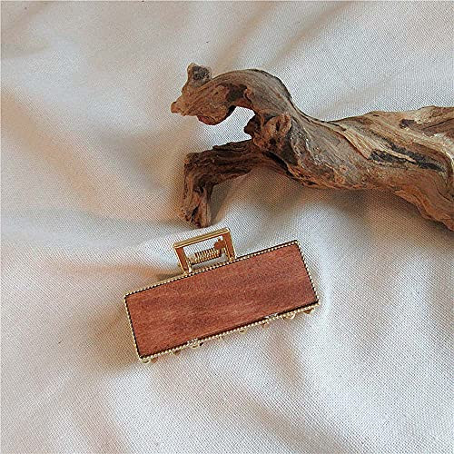 XIAMIAO Elegant Simple Large Hair Claw Clips Hair Catch Barrette Jaw Clamp Clips Half Bun Hairpins Hair Accessories for Women-Brown-