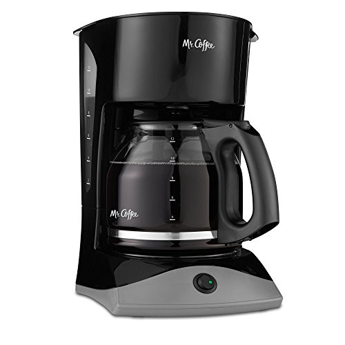 Mr. Coffee 12-Cup Coffee Maker, Black (Renewed)