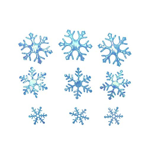 NUOBESTY 600pcs Snowflakes Confetti Decorations Blue Winter Confetti Snow Party Pack for Wedding Holiday Party Table Decorations Supplies