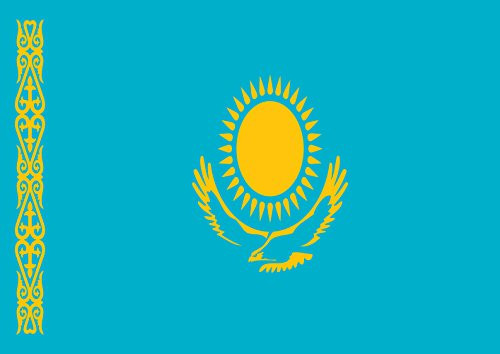 Toland Home Garden 1110646 Flag of Kazakhstan 12.5 x 18 Inch Decorative, Garden -12.5" x 18"-