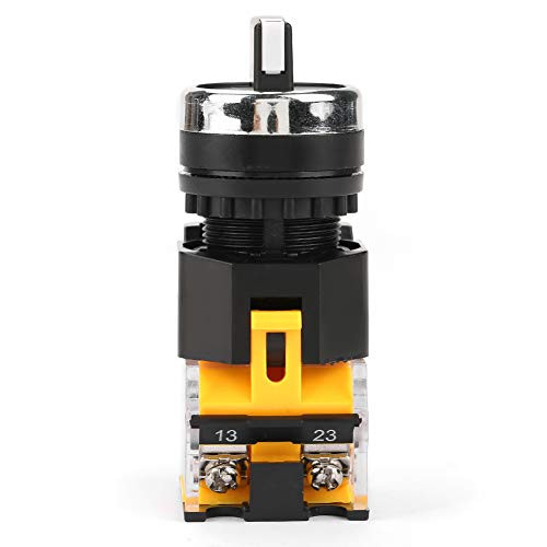1 NC 2 NO Insulation 3 Position Auto Reset Switch Stable 22mm Momentary Selector Switch 22mm Electrical for Electromagnetic Starter with Long Handle