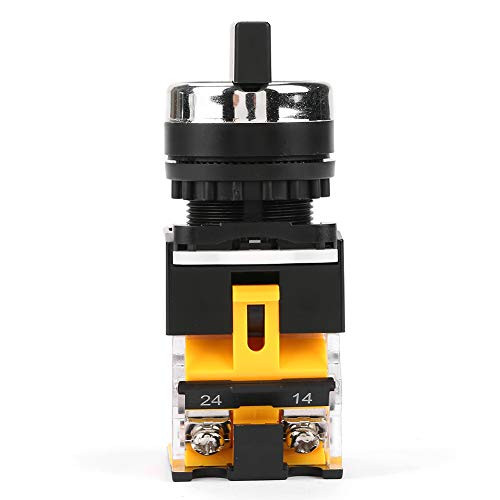 22mm Momentary Selector Switch 1 NC 2 NO Stable Insulation 22mm 3 Position Auto Reset Switch for Electromagnetic Starter with Long Handle