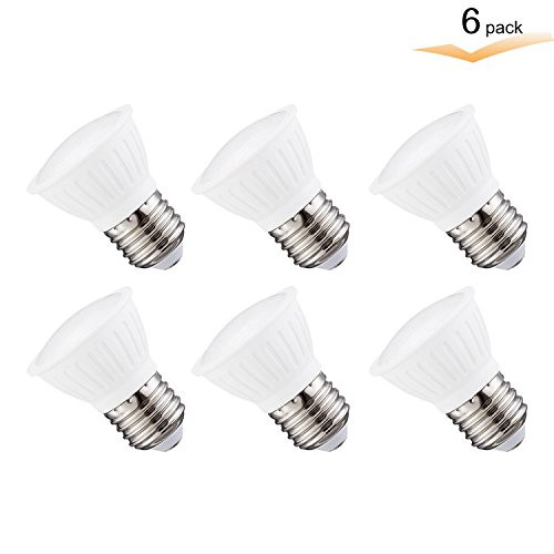 2700K Warm White, 7W PAR16 LED Flood Bulb, Dimmable, 120° Beam Spread, 65Watt Halogen Bulb Equivalent, 700 lumens, CRI 85+, AC120V, E26 Medium Base for Home Ceiling Fan(Pack of 6)