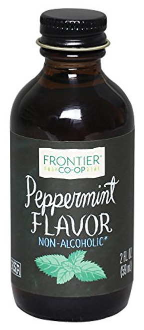 Frontier Natural Products Peppermint Flavor, A/F, 2 Fluid Ounce