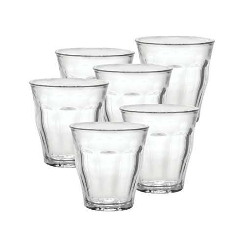 Duralex 25 cl Picardie Tumbler, Pack of 6, Clear Glass.