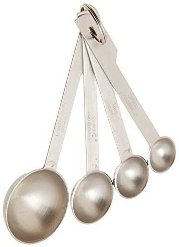 Thunder Group Stainless Steel Measuring Spoon Set -1/4, 1/2, 1 TSP, 1 TBSP-