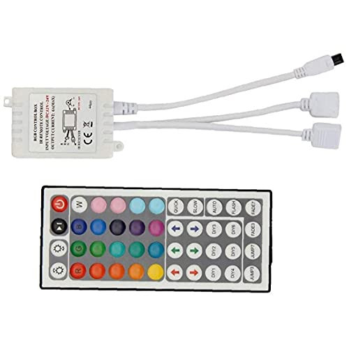 LED Light Controller Adapter 44 Keys LED Lights RGB Remote Control Box for RGB LED Light Strip Light Strip Controller