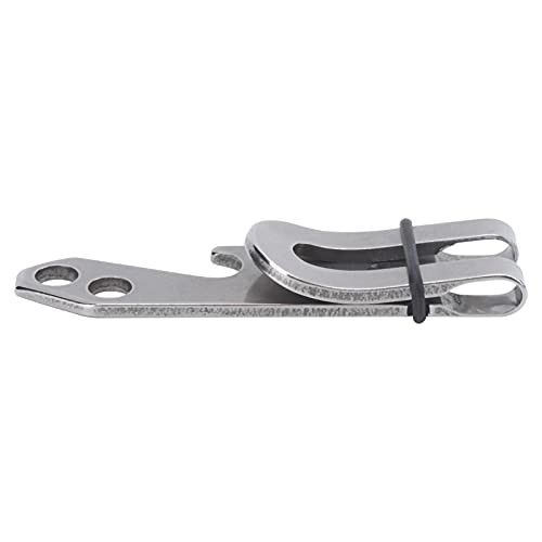 DJDK Belt Clip,Outdoor Stainless Steel Suspension Belt Clip Money Pocket Clip with Hole for Keychain