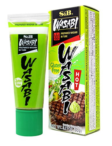 Prepared Wasabi in Tube, Family Size, 3.17 oz -90 g- Plus Bamboo Chopstick -1 Pack-