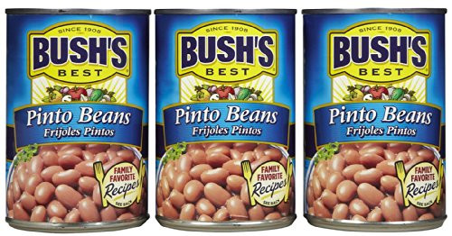 Bush's Best Pinto Beans -16 oz cans -Pack of 3-