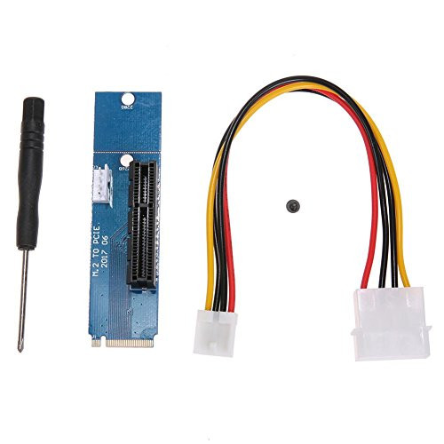 M.2 NGFF SSD to PCI-E 4X Converter Adapter Card with Power Cable by ttnight