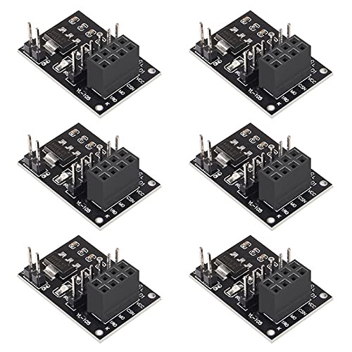 ACEIRMC 6pcs Wireless Transceive Module 51 Socket Adapter Plate Board 5V to 3.3V 8Pin NRF24L01 plusnRF2401 Module Socket ACEIRMC 6pcs Wireless Transceive Module 51 Socket Adapter Plate Board 5V to 3.3V 8Pin NRF24L01 plusnRF2401 Module Socket