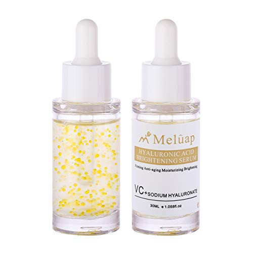 Meluap Vitamin C Face Serum With Hyaluronic Acid, Retinol, Anti-Ageing, Anti-Wrinkle Facial Serum, Boosts Collagen Helps Erase Fine Lines Reduces Skin Discoloration.30ML/1.01OZ