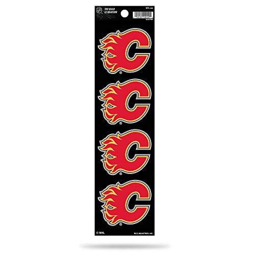 NHL Calgary Flames Die Cut 4-Piece The Quad Sticker Sheet