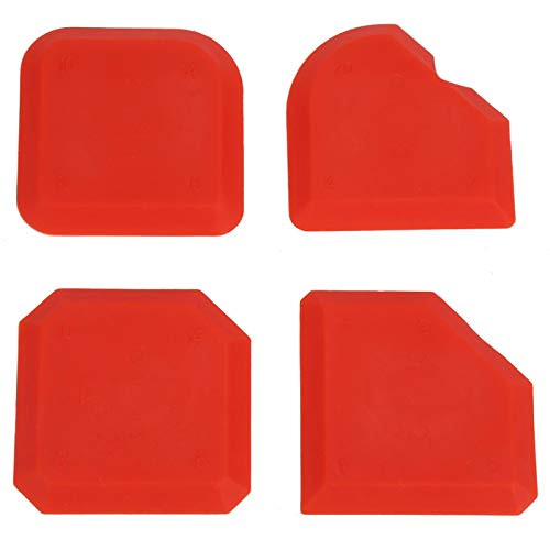 Grout Caulking Tool, Silicone 4pcs/set Sealant Scraper, Scraper Fillers for Household Sealants
