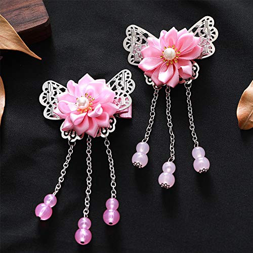 DAWEIF 1Pc/2Pcs Antiquity Chinese Hanfu Flowers Hair Comb Tassel Hair Clips Girls Kids Headwear Hair Accessories-15- DAWEIF 1Pc/2Pcs Antiquity Chinese Hanfu Flowers Hair Comb Tassel Hair Clips Girls Kids Headwear Hair Accessories-15-