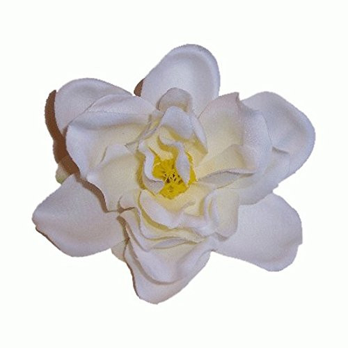Small Gardenia Artificial Flower Hair Clip/Pin Brooch -White Cream- Small Gardenia Artificial Flower Hair Clip/Pin Brooch -White Cream-